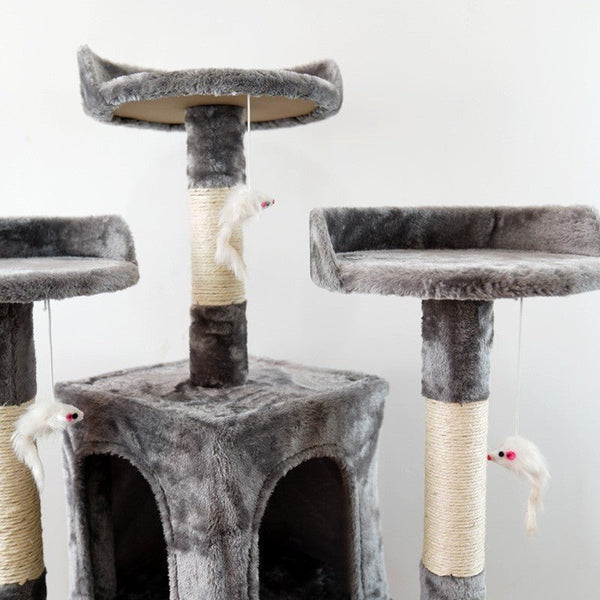 Large Cat Tree Cat Climbing Frame Integrated Jumping Platform Sisal Column - Yahko Merchandise