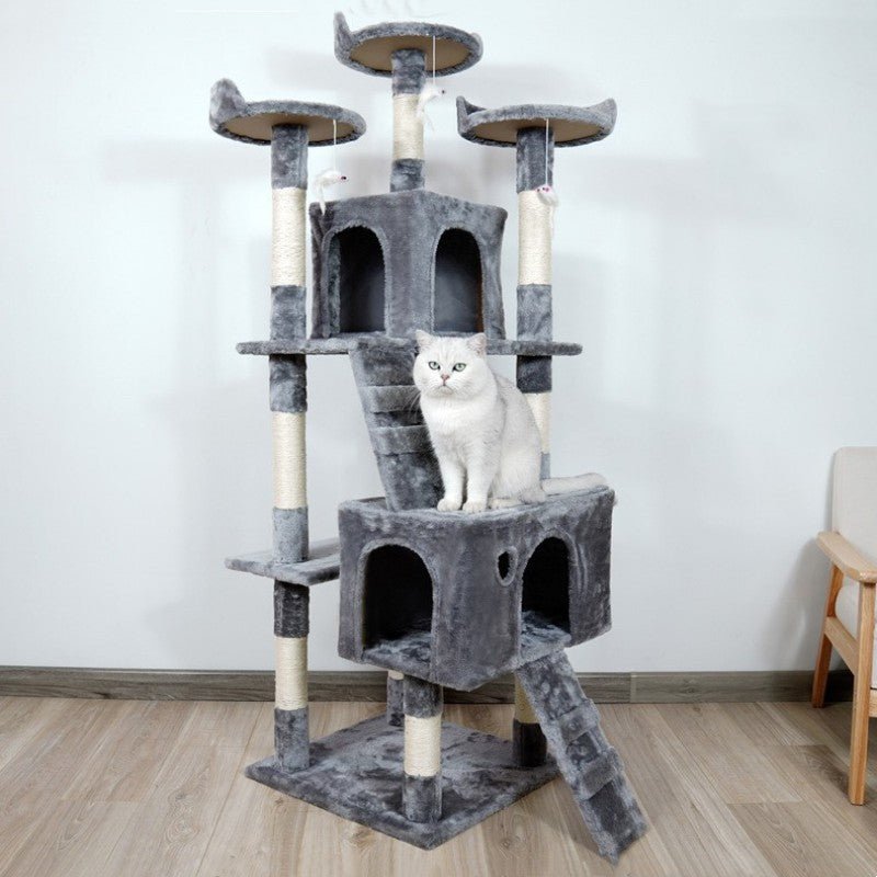 Large Cat Tree Cat Climbing Frame Integrated Jumping Platform Sisal Column - Yahko Merchandise