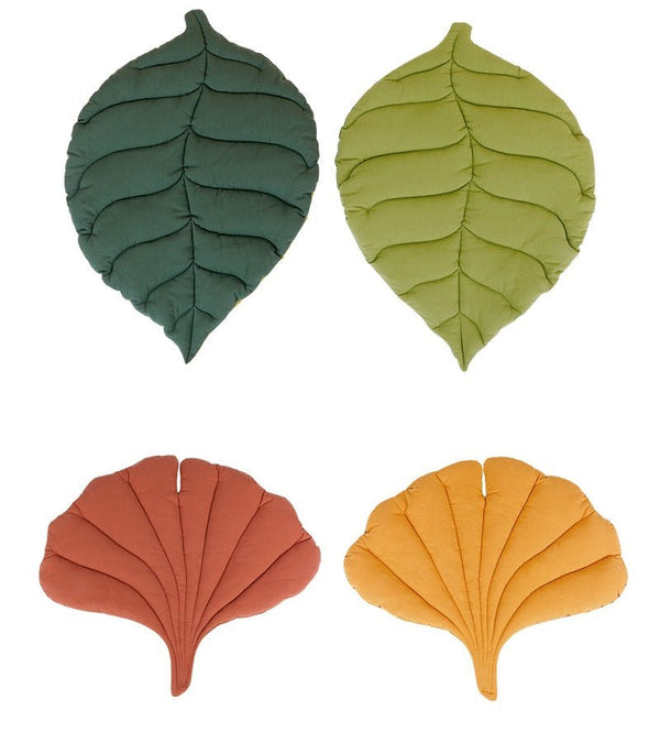 Leaf Shape Soft Dog Bed Mat Soft Crate Pad Machine Washable Mattress for Large Medium Small Dogs and Cats Kennel Pad - Yahko Merchandise