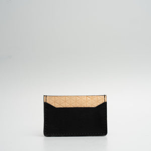 Leather card holder - Geometric Net - Yahko Merchandise