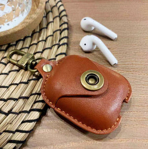 Leather Case for AirPods - Shockproof Bluetooth Cover - Yahko Merchandise