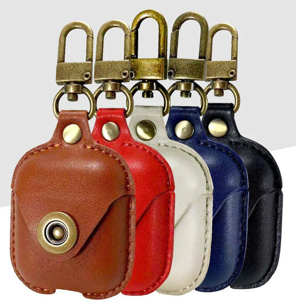 Leather Case for AirPods - Shockproof Bluetooth Cover - Yahko Merchandise