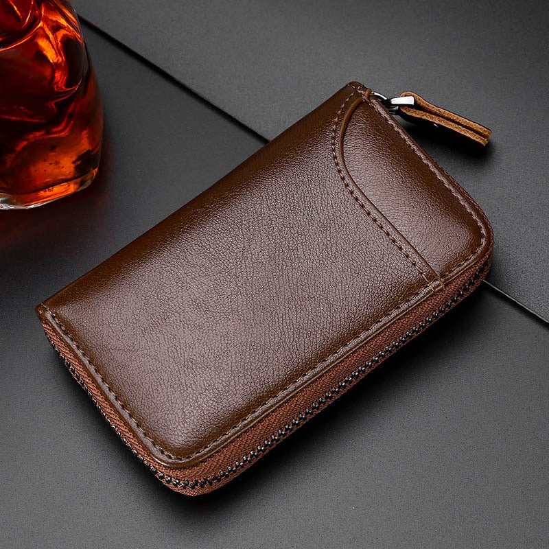 Leather Key Case Multifunctional Car Zipper - Yahko Merchandise