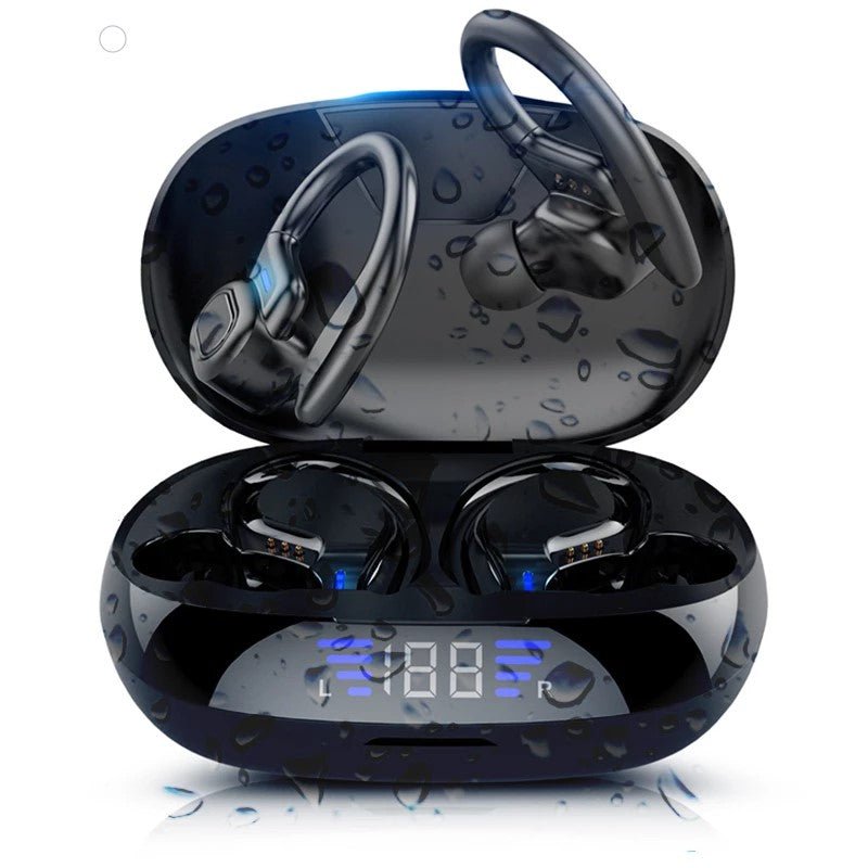 LED Display TWS Sport Bluetooth V5.0 Headset For Iphone Huawei - Yahko Merchandise
