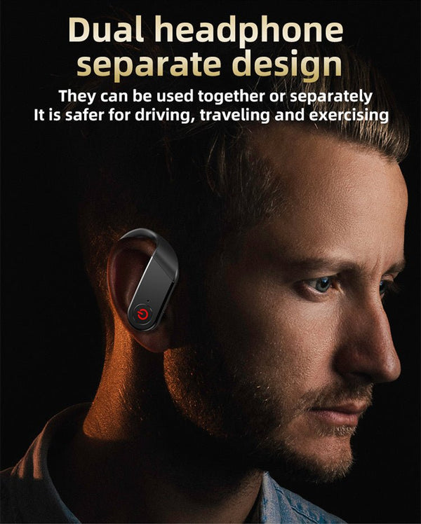 Led Display Wireless Headphones TWS Stereo Earbuds - Yahko Merchandise