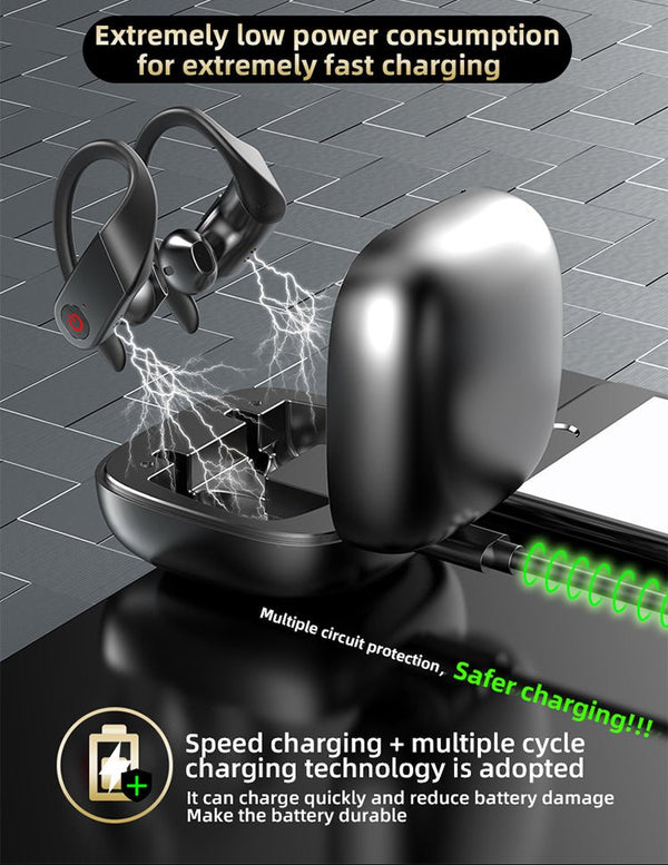 Led Display Wireless Headphones TWS Stereo Earbuds - Yahko Merchandise