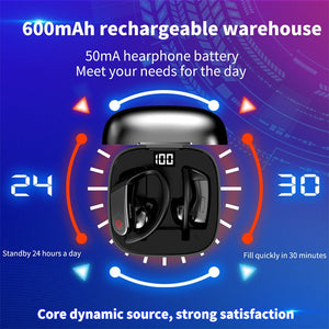 Led Display Wireless Headphones TWS Stereo Earbuds - Yahko Merchandise