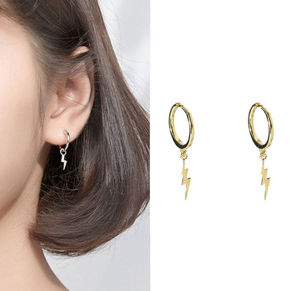 Lightning earrings female sterling silver tide earring temperament earring earrings - Yahko Merchandise