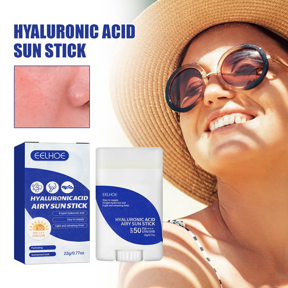 Lightweight Freshing And Moistrurizing Waterproof SPF50 Hyaluronic Acid Sun Block Stick - Yahko Merchandise