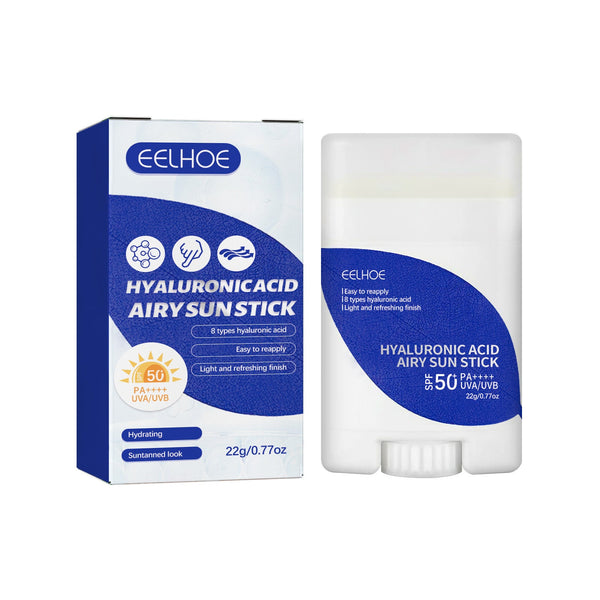 Lightweight Freshing And Moistrurizing Waterproof SPF50 Hyaluronic Acid Sun Block Stick - Yahko Merchandise