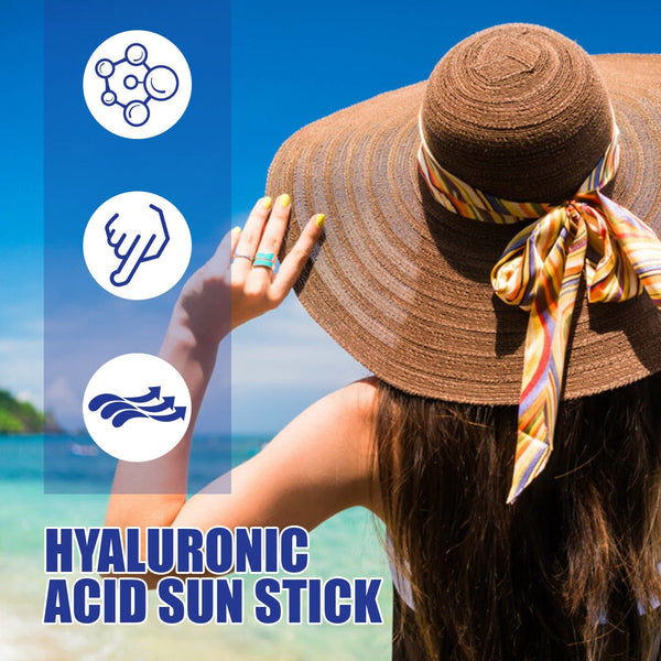 Lightweight Freshing And Moistrurizing Waterproof SPF50 Hyaluronic Acid Sun Block Stick - Yahko Merchandise