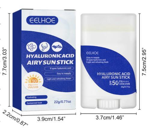 Lightweight Freshing And Moistrurizing Waterproof SPF50 Hyaluronic Acid Sun Block Stick - Yahko Merchandise