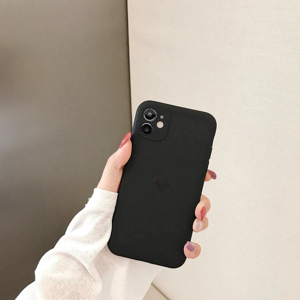 Liquid Heart Frosted Phone Case - Yahko Merchandise
