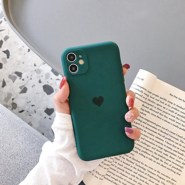 Liquid Heart Frosted Phone Case - Yahko Merchandise