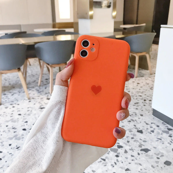 Liquid Heart Frosted Phone Case - Yahko Merchandise