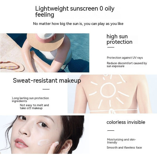 Little Golden Bottle Sunscreen Face UV Protection Concealer Refreshing White Tender Female - Yahko Merchandise