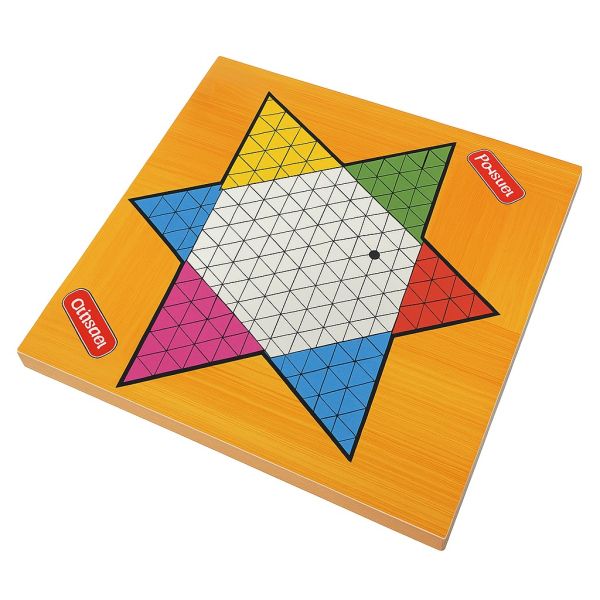 Livevie Carton Chinese Checkers Board Game, Multicolor, Classic - Yahko Merchandise