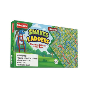 Livevie Snakes & Ladders Classic Board Game for Kids & Family, 2 - 4 - Yahko Merchandise