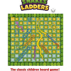 Livevie Snakes & Ladders Classic Board Game for Kids & Family, 2 - 4 - Yahko Merchandise