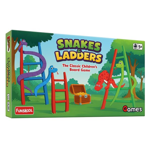 Livevie Snakes & Ladders Classic Board Game for Kids & Family, 2 - 4 - Yahko Merchandise