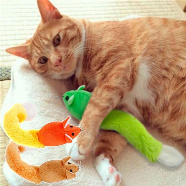 Long Tail Mouse Cat Teaster Toys Funny Pet Toys Cat Toys Mouse Trainning Funny Playing Toys Interactive Pets Products - Yahko Merchandise