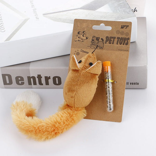 Long Tail Mouse Cat Teaster Toys Funny Pet Toys Cat Toys Mouse Trainning Funny Playing Toys Interactive Pets Products - Yahko Merchandise