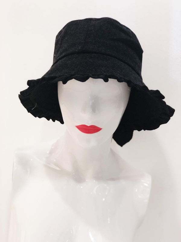 'Macy' Black Bucket Hat - Yahko Merchandise