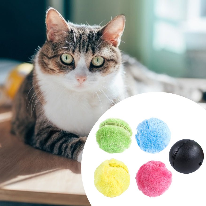 Magic Roller Ball Activation Automatic Ball Dog Cat Interactive Funny Chew Plush Electric Rolling Ball Pet Dog Cat Toy - Yahko Merchandise