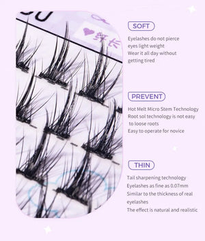 Manga Cluster Lashes for Natural Anime Cosplay Look - Yahko Merchandise