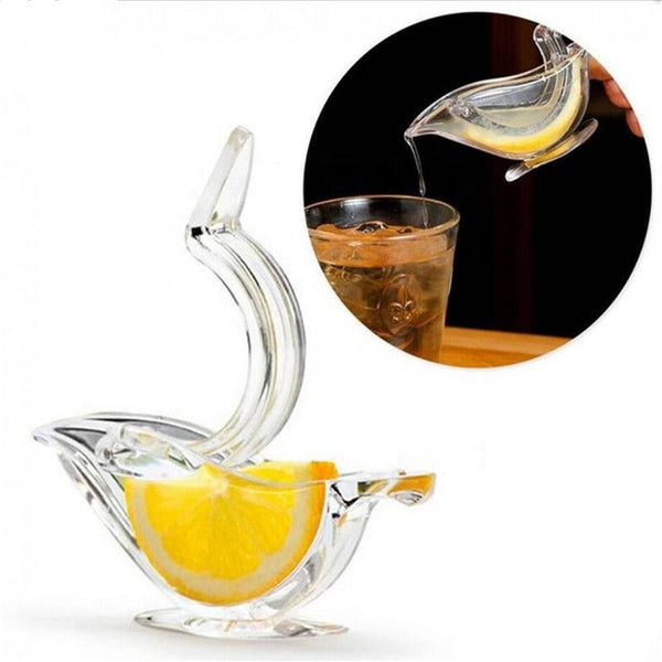 Manual Lemon Juicer Transparent Acrylic Elegance Bird Shape Lemon Slice Squeezer Kitchen Tools Gadgets - Yahko Merchandise