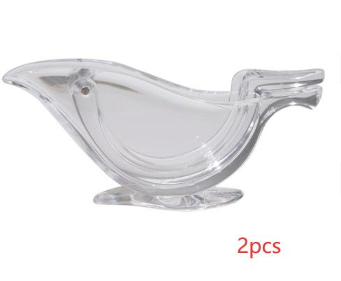 Manual Lemon Juicer Transparent Acrylic Elegance Bird Shape Lemon Slice Squeezer Kitchen Tools Gadgets - Yahko Merchandise