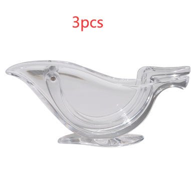 Manual Lemon Juicer Transparent Acrylic Elegance Bird Shape Lemon Slice Squeezer Kitchen Tools Gadgets - Yahko Merchandise