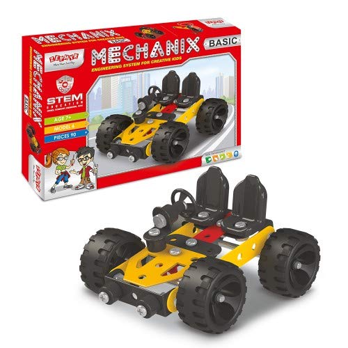 Mechanix Metal Basic, DIY Stem Educational Toy, 90 Pieces - Yahko Merchandise