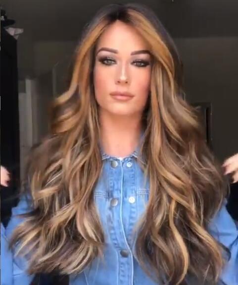 Medium long curly hair wig - Yahko Merchandise