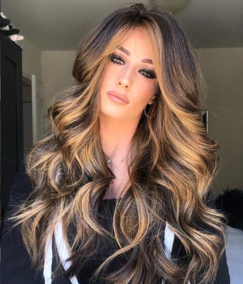 Medium long curly hair wig - Yahko Merchandise
