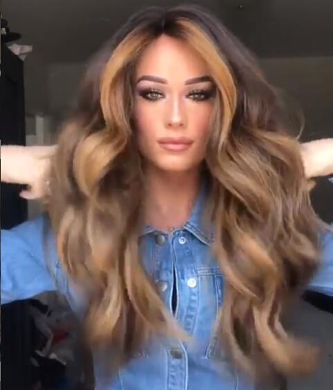 Medium long curly hair wig - Yahko Merchandise