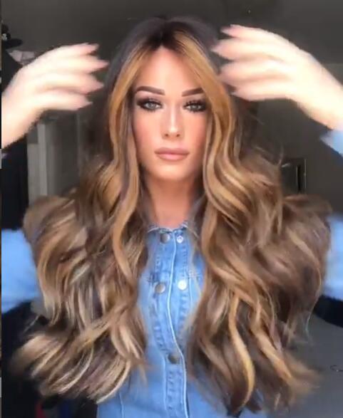 Medium long curly hair wig - Yahko Merchandise