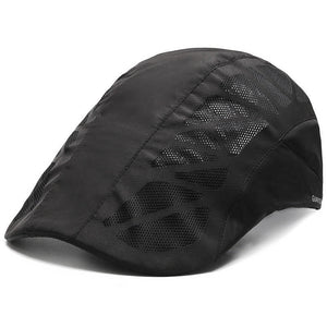 Men Mesh Beret Hat Summer Breathable Quick Dry For Women Newsboy Detective Gorra Boy Chef Restaurant Work Casquette - Yahko Merchandise
