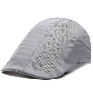 Men Mesh Beret Hat Summer Breathable Quick Dry For Women Newsboy Detective Gorra Boy Chef Restaurant Work Casquette - Yahko Merchandise