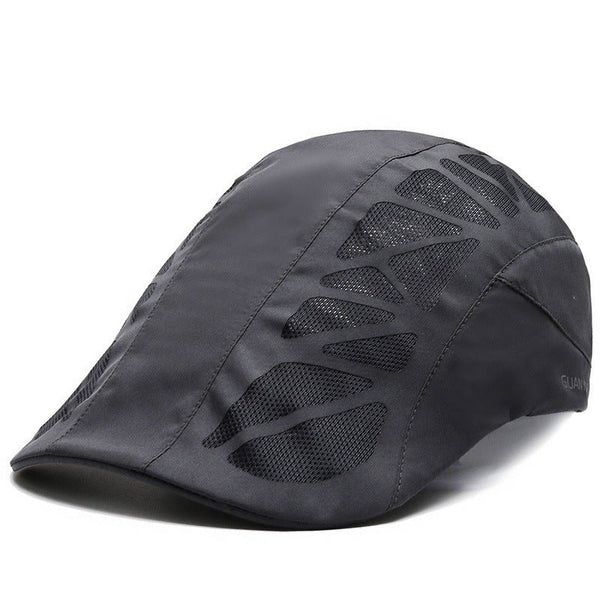 Men Mesh Beret Hat Summer Breathable Quick Dry For Women Newsboy Detective Gorra Boy Chef Restaurant Work Casquette - Yahko Merchandise