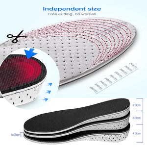Men Women Invisible Height Increase Insoles Heel Lift Taller Shoe - Yahko Merchandise
