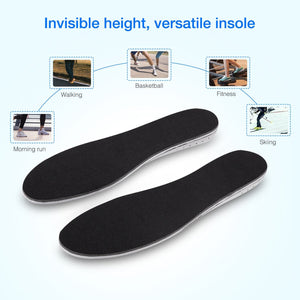 Men Women Invisible Height Increase Insoles Heel Lift Taller Shoe - Yahko Merchandise