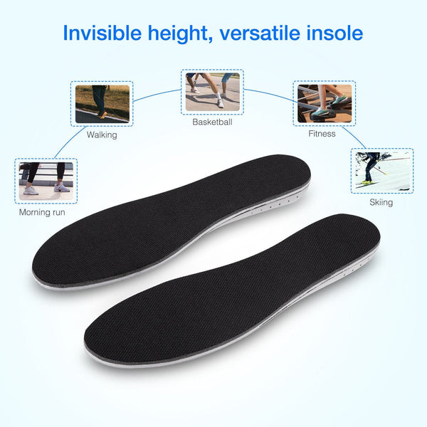 Men Women Invisible Height Increase Insoles Heel Lift Taller Shoe - Yahko Merchandise