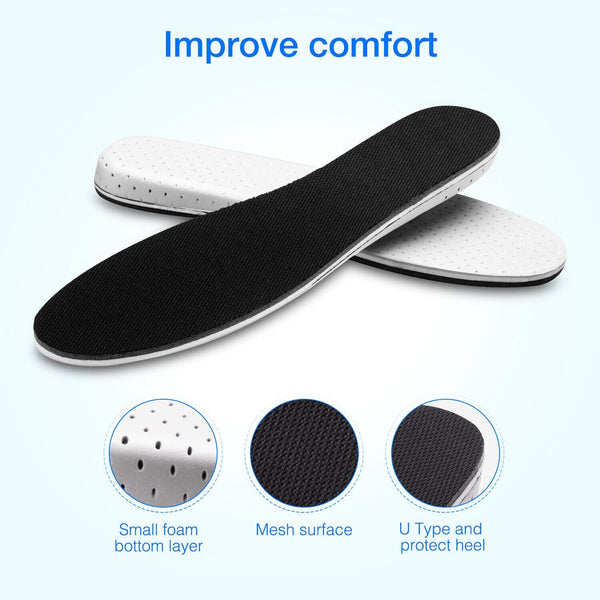 Men Women Invisible Height Increase Insoles Heel Lift Taller Shoe - Yahko Merchandise