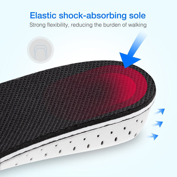 Men Women Invisible Height Increase Insoles Heel Lift Taller Shoe - Yahko Merchandise