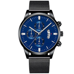 Mens Business Luxury Watches For Men Mesh Band Quartz Watch - Yahko Merchandise