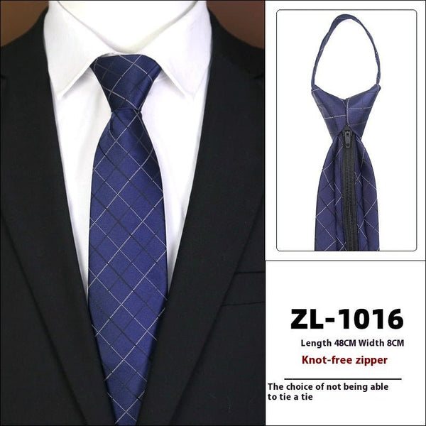Men's Formal Wear Business Zipper Tie - free - Yahko Merchandise