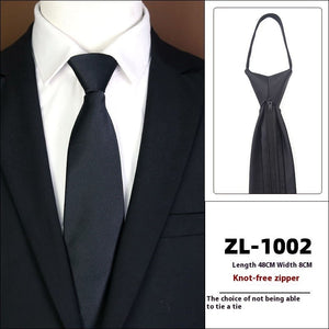 Men's Formal Wear Business Zipper Tie - free - Yahko Merchandise