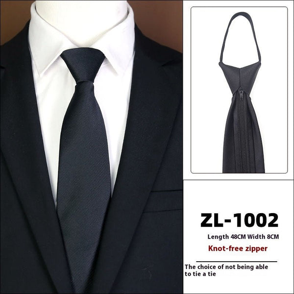 Men's Formal Wear Business Zipper Tie - free - Yahko Merchandise