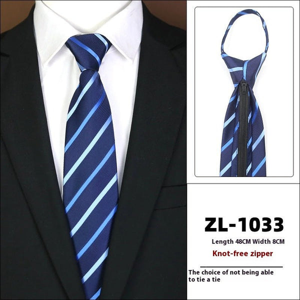 Men's Formal Wear Business Zipper Tie - free - Yahko Merchandise